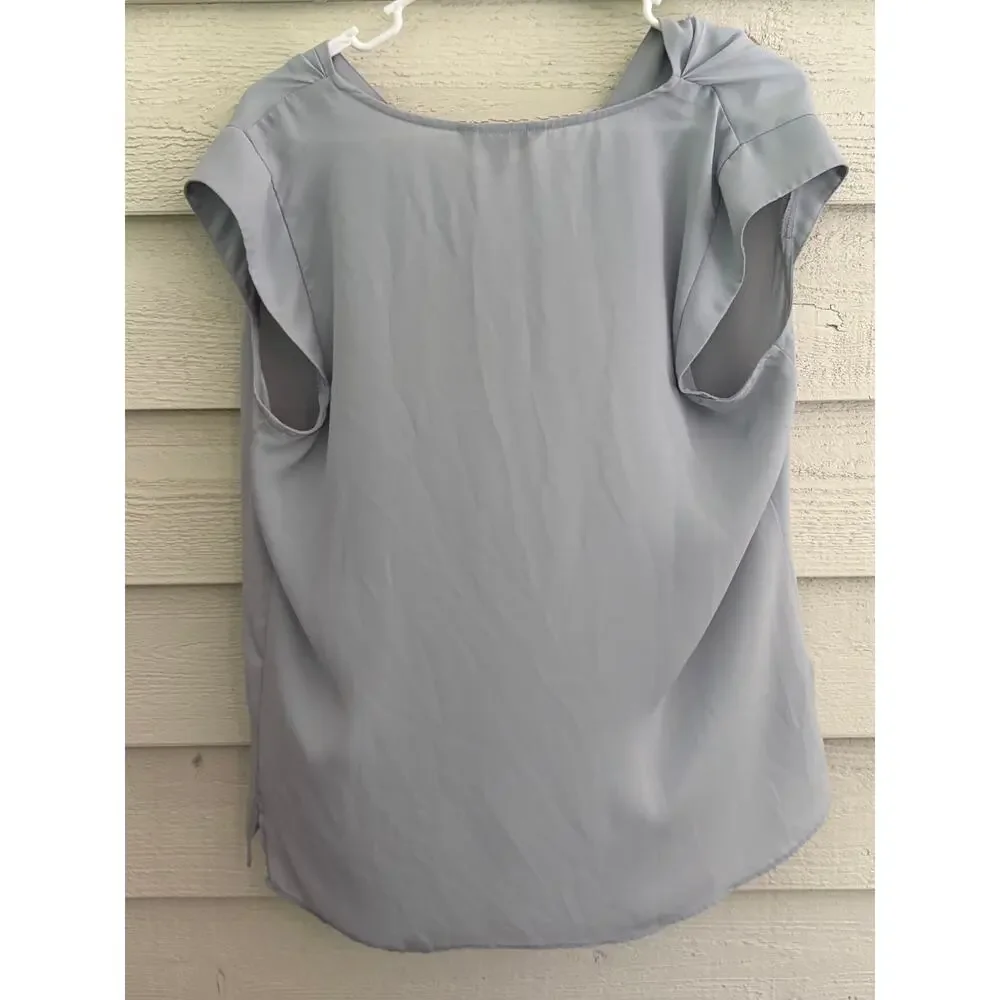 Banana Republic Light Blue Cap Sleeve Blouse – Size Medium - Picture 5 of 5
